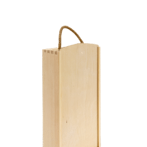 Drvena kutija za 2 butelje klizni poklopac Km-106-2