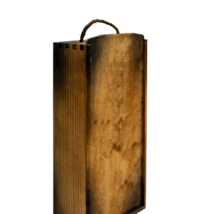 Drvena kutija za 2 butelje klizni smeđa K-106L-2