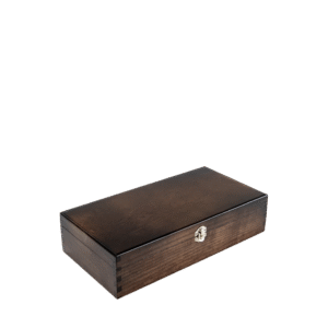 Drvena kutija za 2 butelje lakirana K-323-2sm