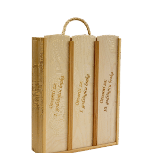 Drvena kutija za 3 butelje klizni poklopac K-106-3