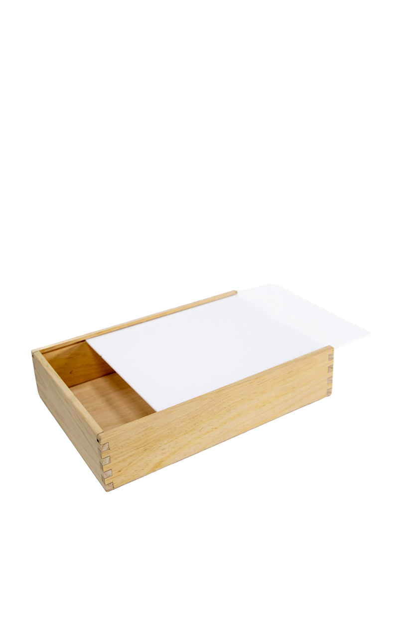 Drvena kutija za krsni set natur plexy K-106Ksp