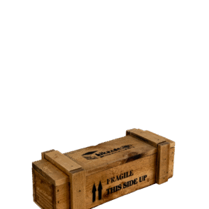 Drvena retro kutija za 1 bocu K-504