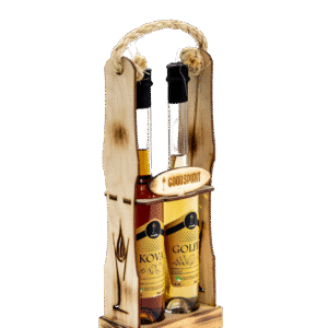 Drveni stalak za 2 o,1 L bočice STm-102-01