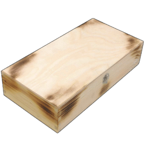 Paljena drvena kutija za 2 butelje Kpm-104-2